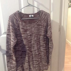 Old Navy, red and white sweater type shirt